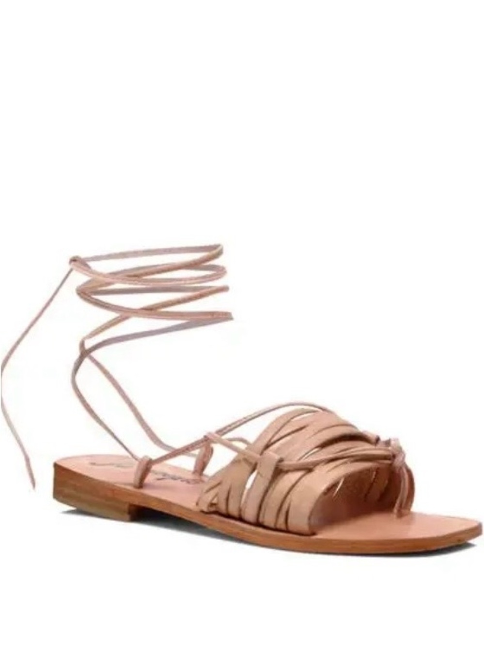 Free People | Cami leather lace up huarache sandal in “latte”